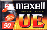 Compact Cassette Maxell UE 90 "UE-90" Type I Normal 2000 Worldwide