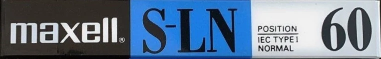 Compact Cassette Maxell S-LN 60 Type I Normal 1994 Europe