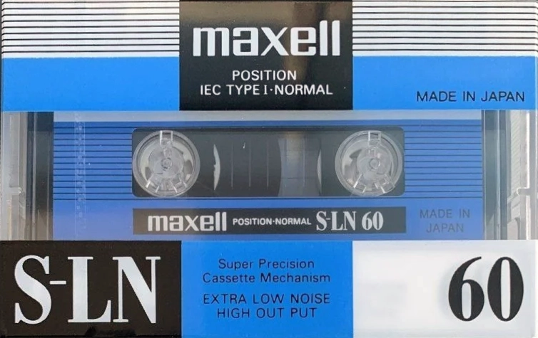 Compact Cassette Maxell S-LN 60 Type I Normal 1994 Europe