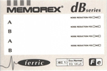 Compact Cassette Memorex dB 60 Type I Normal 1993 China