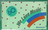 Compact Cassette Sanyo We Love Music 60 "Green" Type I Normal 1983 Japan