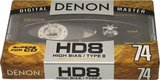 Compact Cassette Denon HD8 74 "HD8-74TE" Type II Chrome 1992 Worldwide