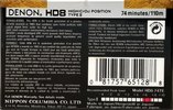 Compact Cassette Denon HD8 74 "HD8-74TE" Type II Chrome 1992 Worldwide