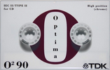 Compact Cassette TDK Optima 90 "O2" Type II Chrome 1997 Europe
