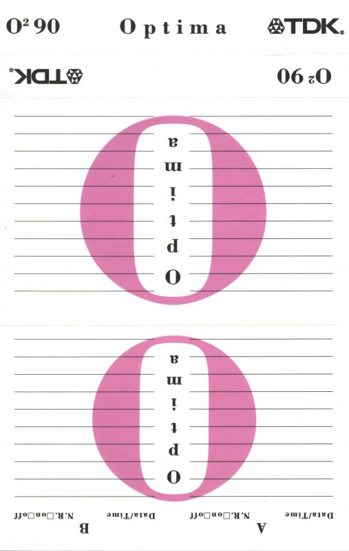 Compact Cassette TDK Optima 90 "O2" Type II Chrome 1997 Europe