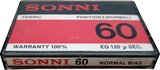Compact Cassette Sonni 60 Type I Normal Unknown Country