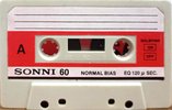 Compact Cassette Sonni 60 Type I Normal Unknown Country