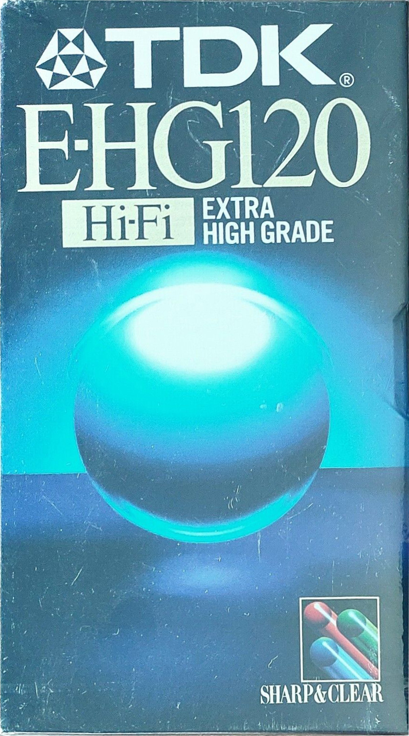VHS, Video Home System TDK E-HG 120 "E-120EHGEH" Type I Normal 1994 Europe