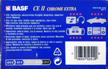 Compact Cassette BASF CE II Chrome Extra 90 Type II Chrome 1995 North America
