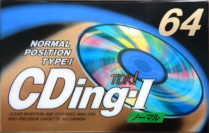 Compact Cassette TDK CDing 1 64 "CD1-64F" Type I Normal 1994 Japan