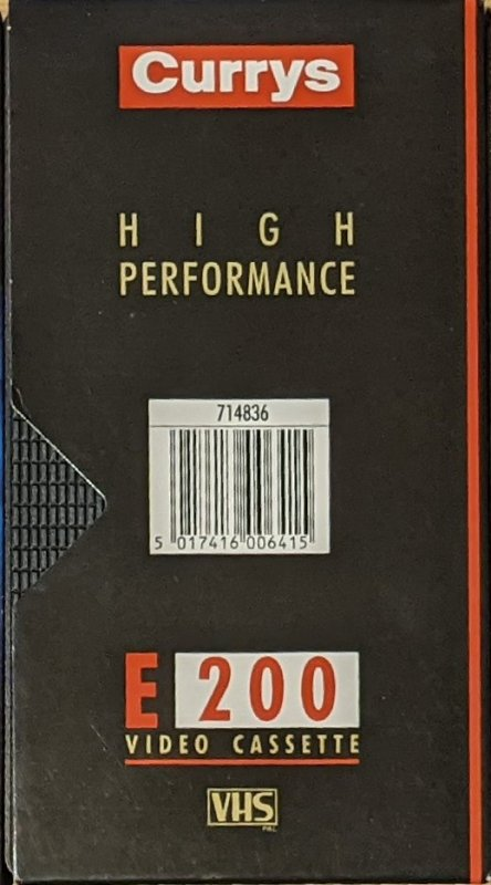 VHS, Video Home System Currys 200 Type I Normal UK