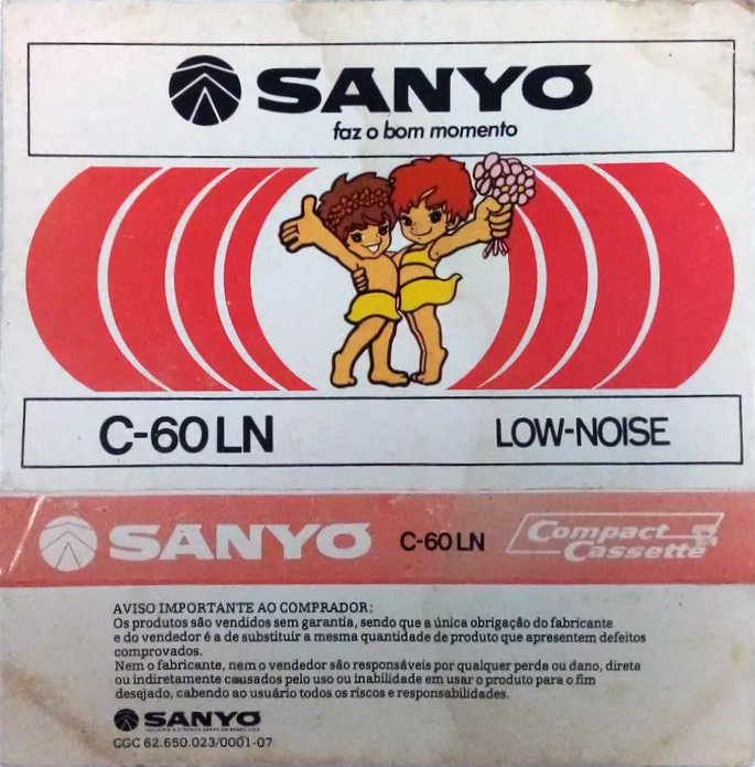 Compact Cassette Sanyo LN 60 Type I Normal 1977 Latin America