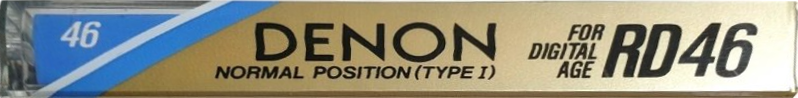 Compact Cassette Denon RD 46 "RD46M" Type I Normal 1987 Japan