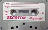 Compact Cassette Recoton RC 90 Type I Normal 1968 USA