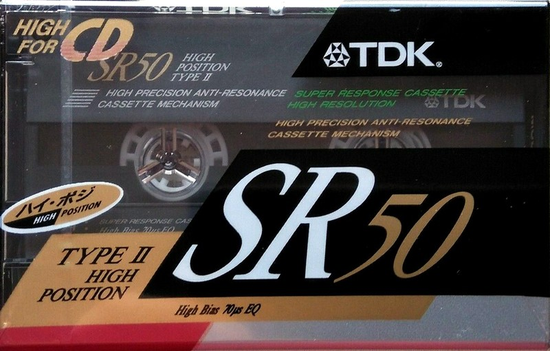 Compact Cassette TDK SR 50 "SR-50M" Type II Chrome 1990 Japan