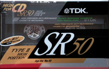 Compact Cassette TDK SR 50 "SR-50M" Type II Chrome 1990 Japan