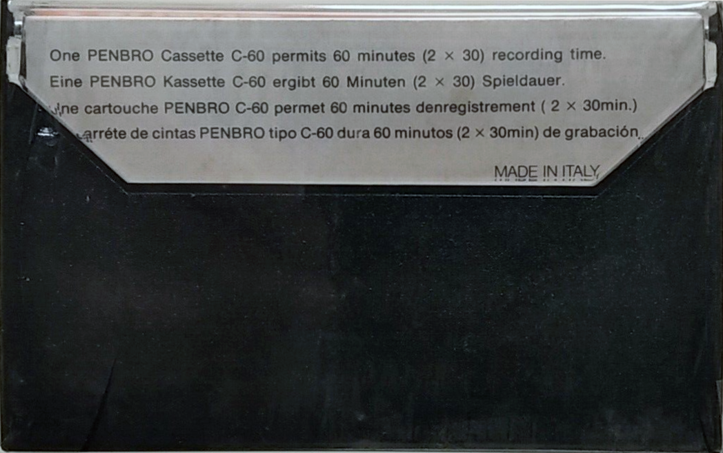 Compact Cassette Penbro 60 Type I Normal Europe