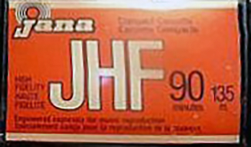Compact Cassette Jana JHF 90 Type I Normal Unknown Country