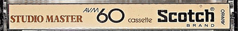 Compact Cassette Scotch AVM Studio Master 60 Type I Normal USA