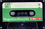 Compact Cassette ORWO 60 Type I Normal 1976 East Germany