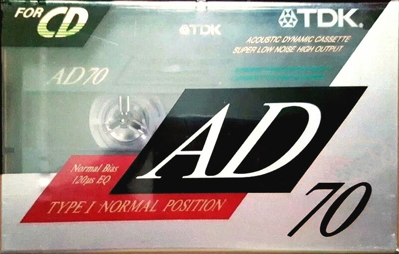 Compact Cassette TDK AD 70 "AD-70R" Type I Normal 1991 Japan