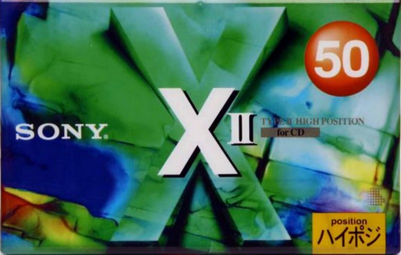 Compact Cassette Sony XII 50 "C-50X2B" Type II Chrome 1994 Japan