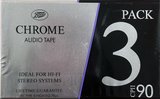 3 pack Boots / Boots Audio CPII 90 Type II Chrome 1995 UK