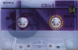Compact Cassette Sony CDix II 64 "C-64CDX2G" Type II Chrome 1999 Japan