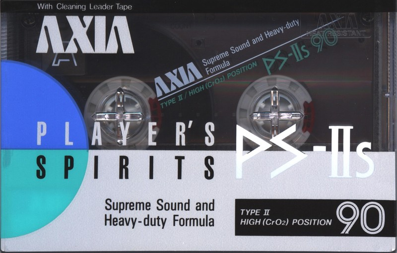 Compact Cassette AXIA PS-IIs 90 Type II Chrome 1987 Japan