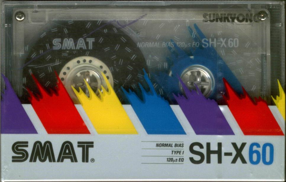 Compact Cassette Smat SH X 60 Type I Normal 1990 South Korea
