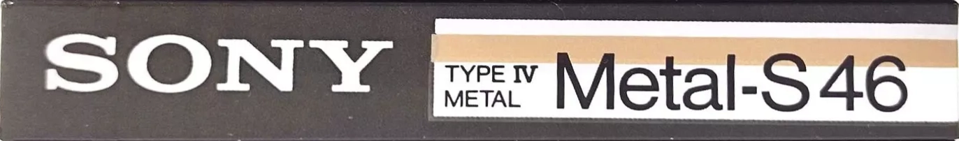 Compact Cassette Sony Metal-S 46 Type IV Metal 1986 Japan
