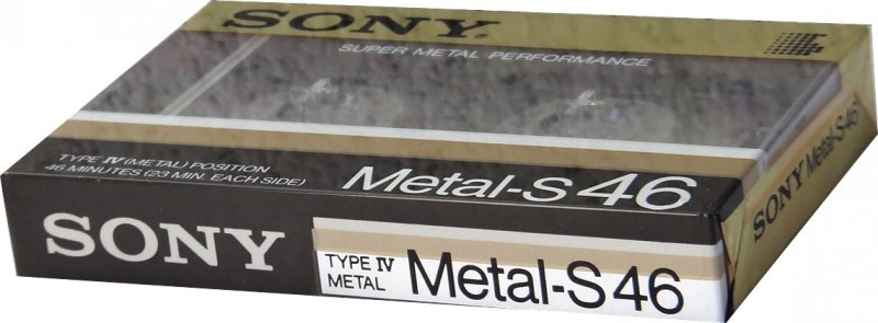 Compact Cassette Sony Metal-S 46 Type IV Metal 1986 Japan