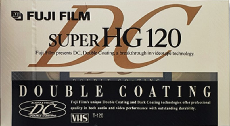 VHS, Video Home System Fuji Film Super HG 120 "T-120 SHG-DC" Type I Normal 1986 Japan