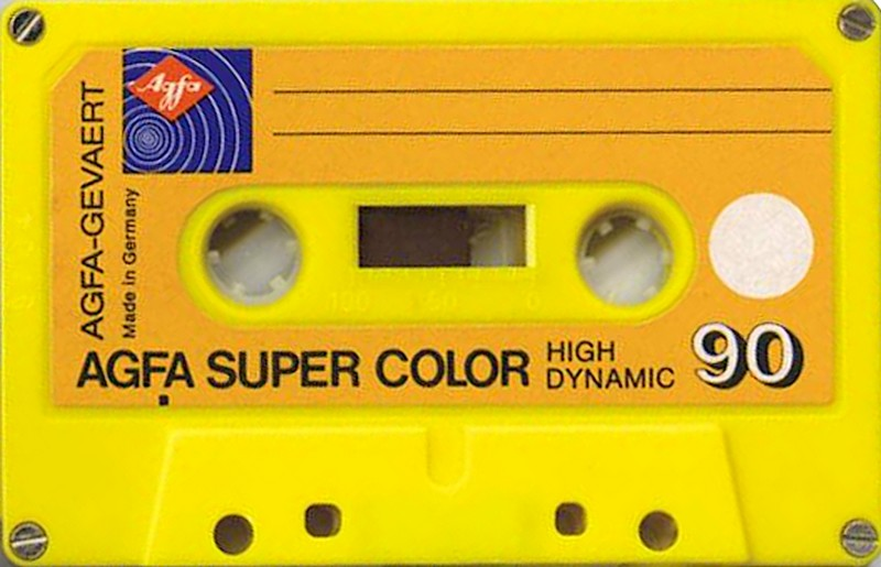 Compact Cassette AGFA SUPER COLOR 90 Type I Normal 1975 Europe