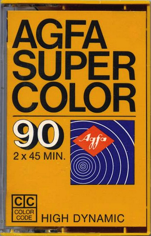 Compact Cassette AGFA SUPER COLOR 90 Type I Normal 1975 Europe