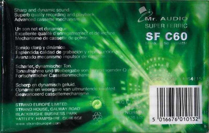 Compact Cassette Mr. Audio 60 Type I Normal UK