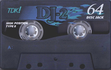 Compact Cassette TDK DJ2 Disc Jack 64 "DJ2-64N" Type II Chrome 1996 Japan