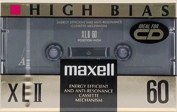 Compact Cassette Maxell XLII 60 Type II Chrome 1992 North America