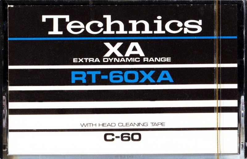 Compact Cassette Technics XA 60 "RT-60XA" Type I Normal 1977 Japan