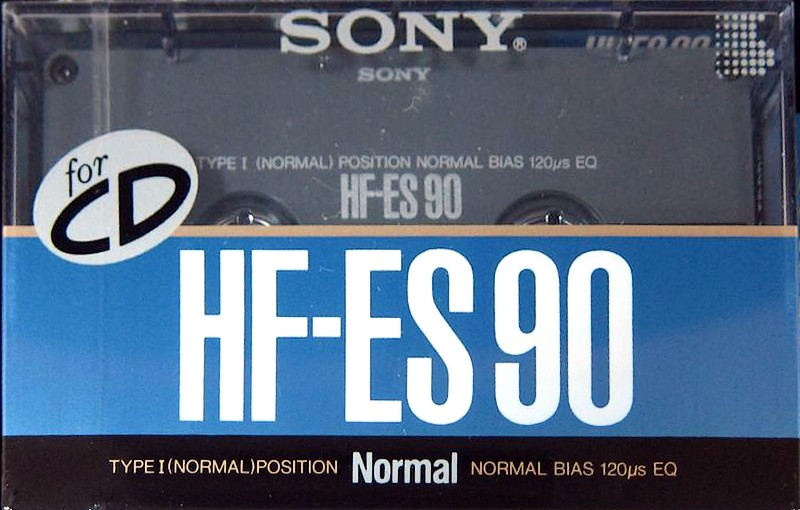 Compact Cassette Sony HF-ES 90 "HF-ES 90B" Type I Normal 1989 Japan
