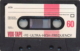 Compact Cassette Vox-Tape UHF 60 Type I Normal Yugoslavia