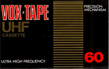Compact Cassette Vox-Tape UHF 60 Type I Normal Yugoslavia