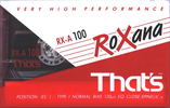 Compact Cassette Thats RX-A Roxana 100 Type I Normal 1993 Europe