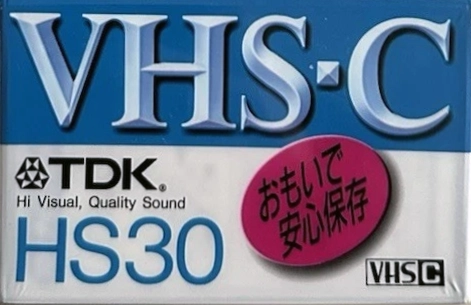 VHS-C (VHS Compact) TDK 30 Type I Normal Japan
