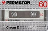 Compact Cassette Permaton Chrom II 60 Type II Chrome 1984 Europe
