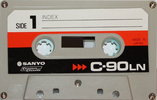Compact Cassette Sanyo LN 90 Type I Normal 1976 Japan