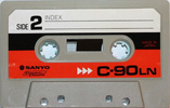 Compact Cassette Sanyo LN 90 Type I Normal 1976 Japan