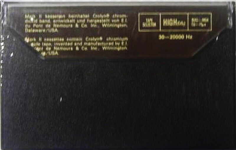 Compact Cassette Mark II Super Chrom 90 Type II Chrome 1982 Germany