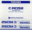 Compact Cassette Toshiba RD 52 "C" Type I Normal 1983 Europe