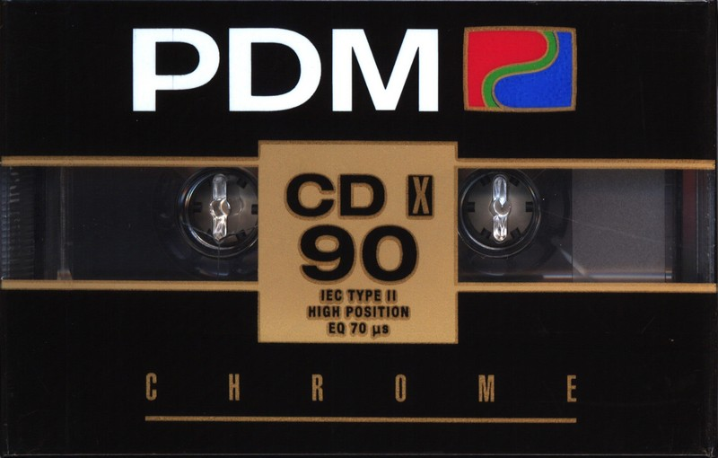 Compact Cassette PDM CD X 90 Type II Chrome 1990 Europe
